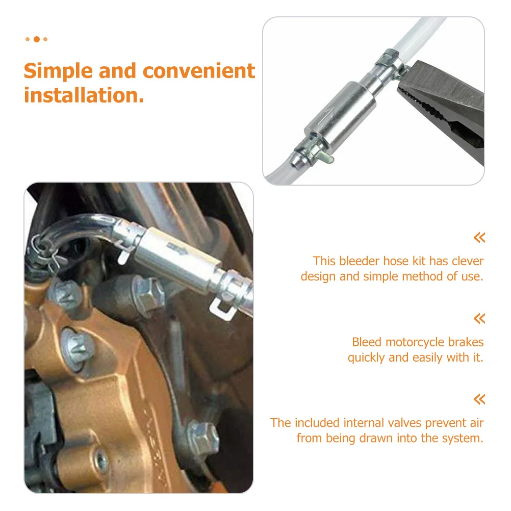 

Efficient Brake Bleeder Kit for Cars Motorcycles Vacuum Hydraulic Bleeding Hose Tool Auto Brake Maintenance Set