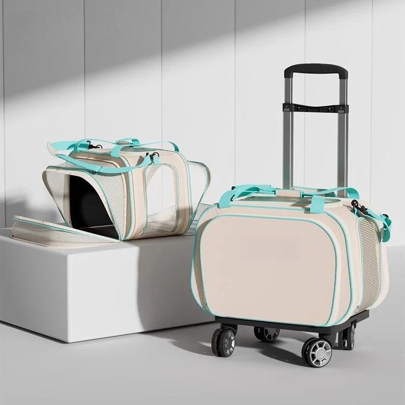 Multifunctional Cat Carrier Bag Removable Dog Carrier Breathable Large Space Luggage Small Dogs Cats Portable Travel Pet Bags