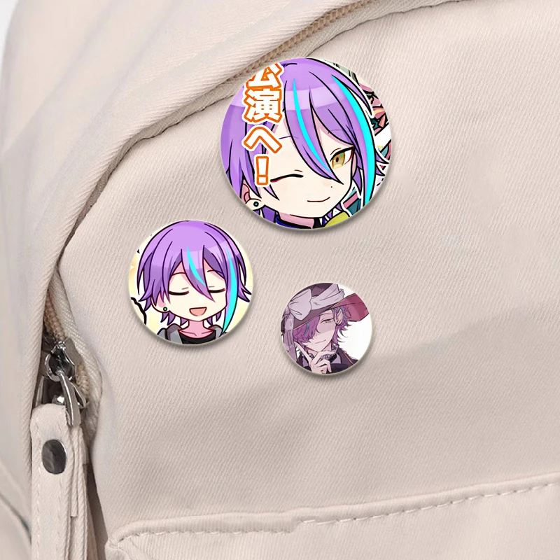 Kamishiro Rui Cartoon Figure Badge Cosplay Singer Anime Brooches Exquisite Cute Enamel Pins for Backpack Accessories Jewelry Hat