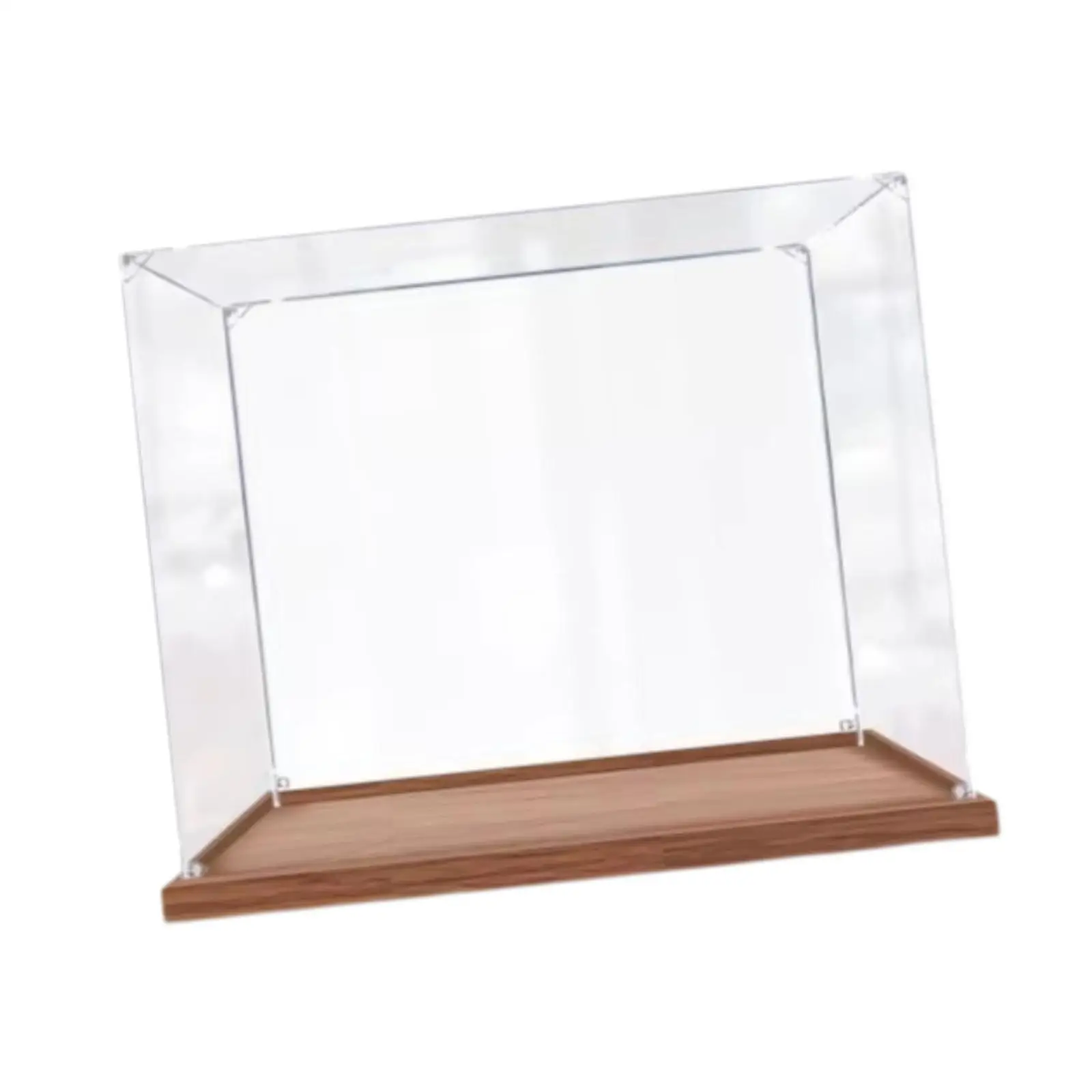 Display Case for Figures Acrylic Display Case Organizer Collectible Stackable Showcase with Base for Cosmetics Statue Shoes