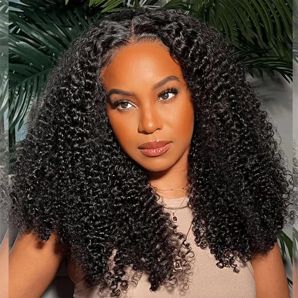 Unprocessed Raw Indian Afro Curly Bundles Human Hair 4A 4B 4C Afro Kinky Curly Human Hair Bundles Double Weft Virgin Human Hair Extensions Natural Color Soft Real Human Hair Weave Bundles For Women Daily Use Birthday Holiday Gift Kpop Popular Hairstyles