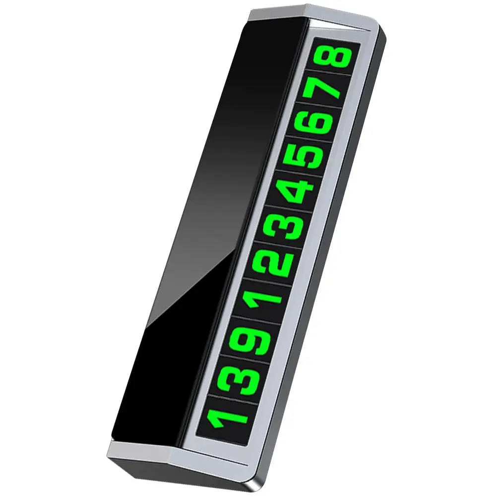 

Dual Parking Plate Telephone Number Sign for Temporary Move Aluminium Matte No Trace Sticker Parking Sign
