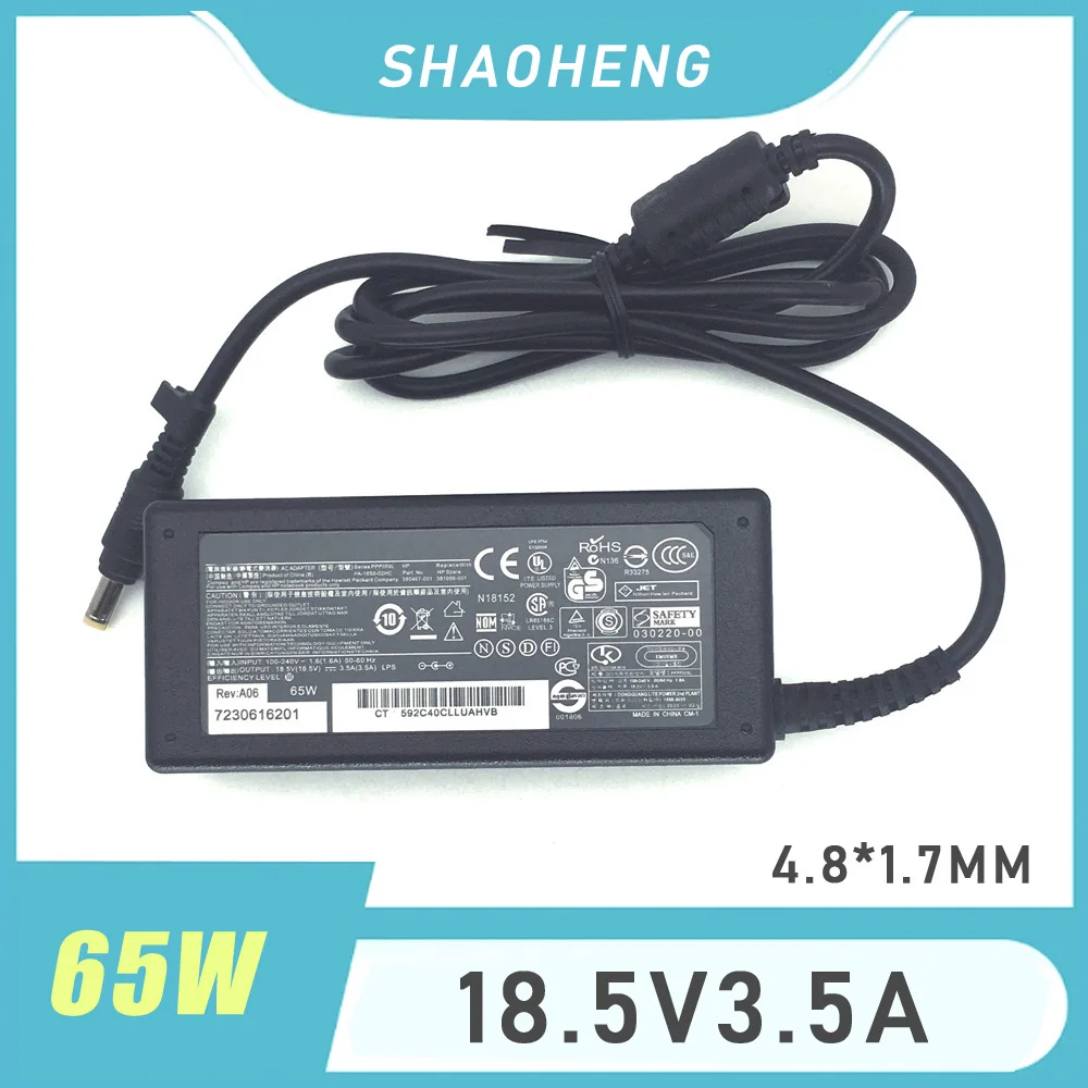 Adaptador de Laptop para HP Pavilion DV6000 DV8000 DV2000 DV9000 DV1000 DV6500 DV6700 DV9500 Carregador 18.5V 3.5A 65W