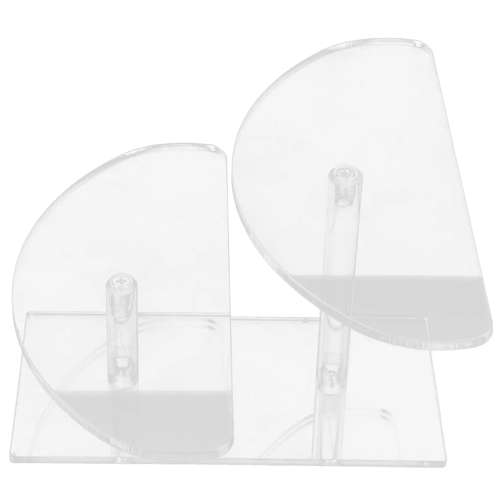 

2-Tier Acrylic Display Riser Stand for Jewelry Perfume Watches Condiments Home Decor Desktop Vanity Bathroom Bedroom Clear