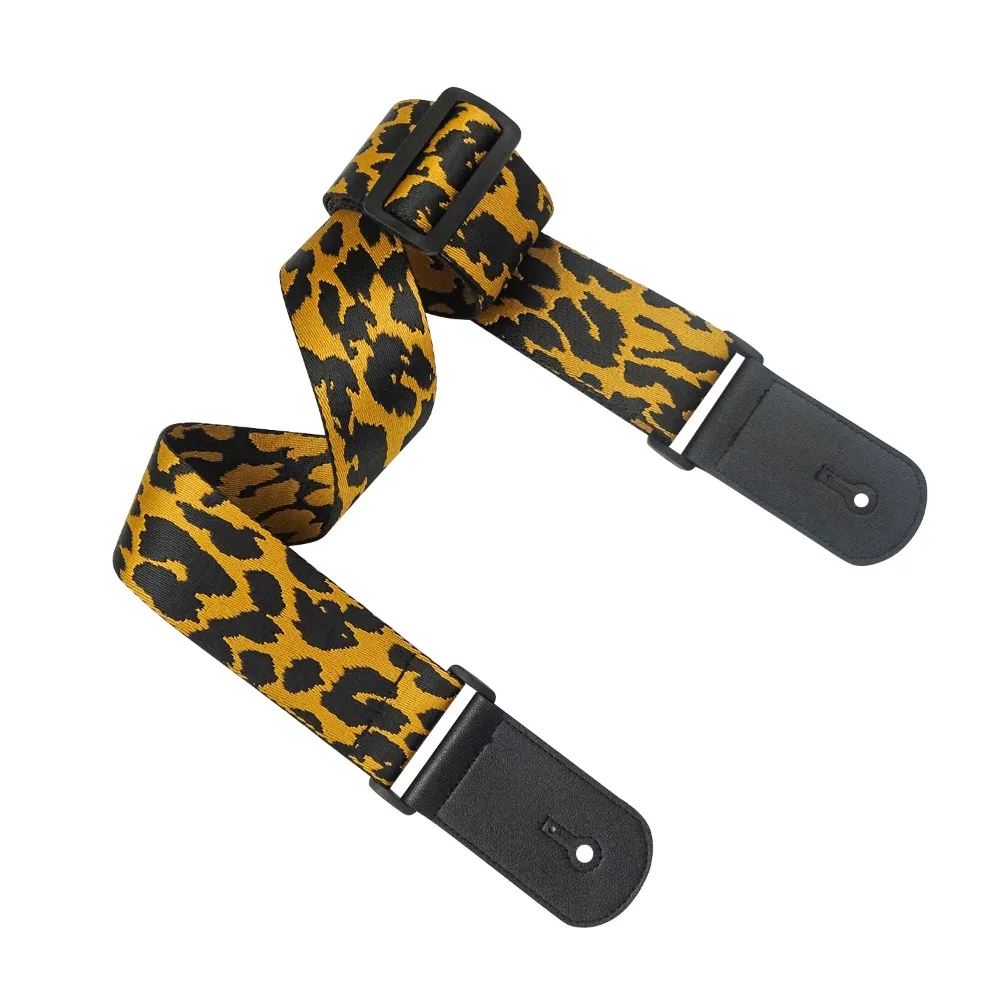 Nylon Guitar Strap Jacquard Leopard Style Electric Guitar Shoulder Belt Adjustable Instrument Accessories Bass Shoulder Band - Image 4