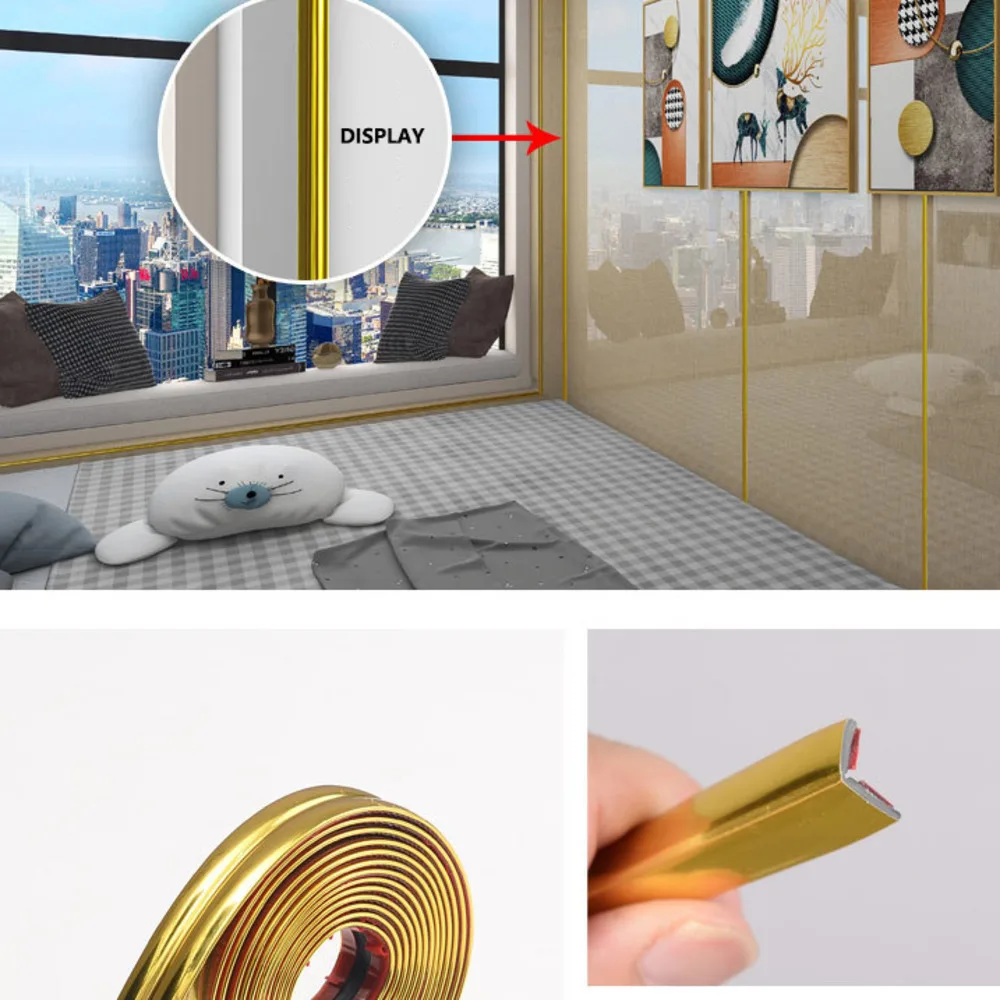 Wall Sticker Self-Adhesive Waterproof Seam Strip Line Wall Sticker For Home Decor