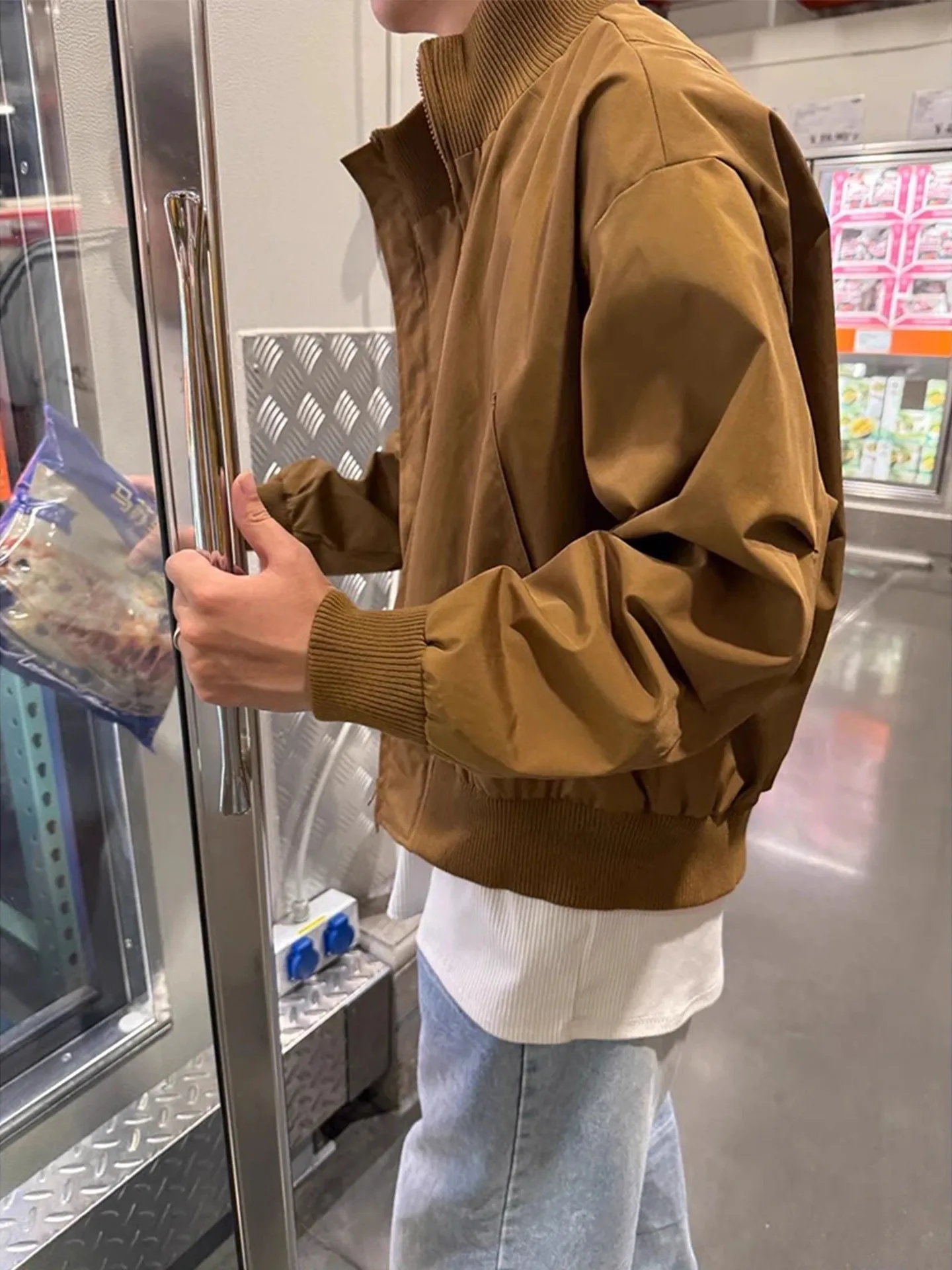 American Sle Flight Jaet ort abrigo de otoño para hombre marca Faion alta sensación Cool Cleanfit béisbol Sle cierre de cremallera