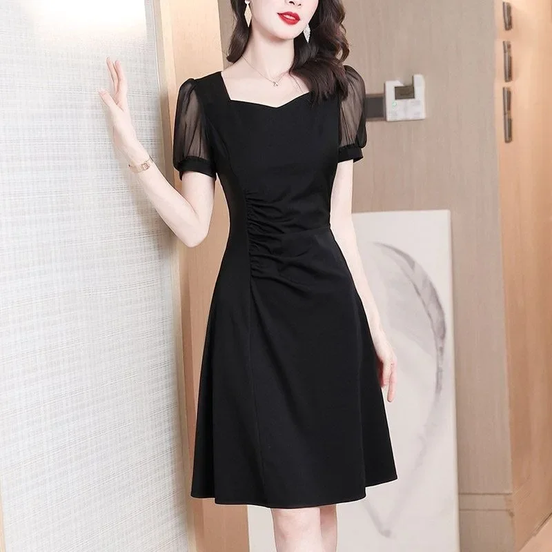 Woman Dress Holiday Midi Formal Occasion Loose Birthday Dresses for Women Soft Chic and Elegant Pretty One Pieces Beautiful Hot