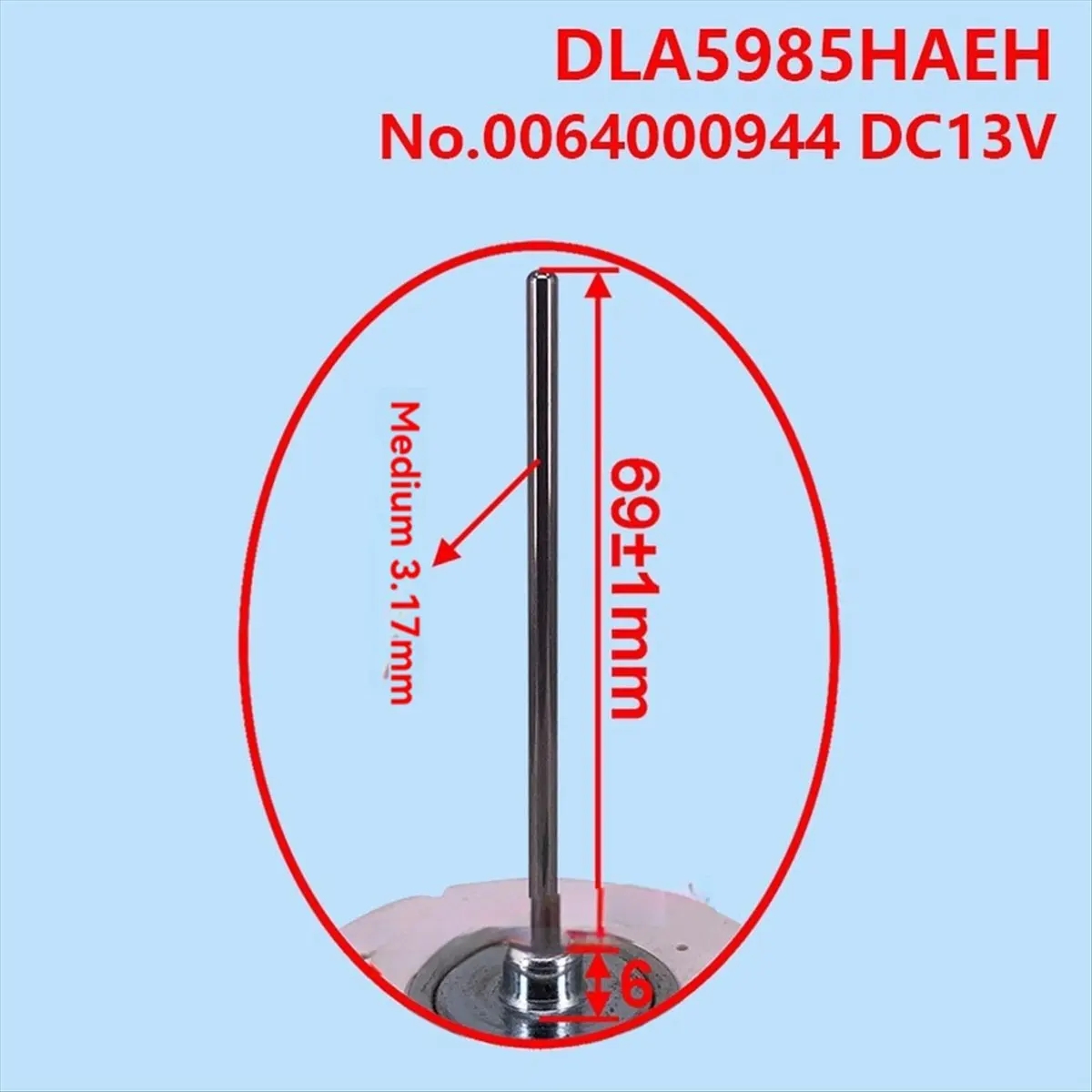 A04V DLA5985HAEH Refrigerator Cooling Fan Motor for Refrigerator Parts Refrigerator Freezer Fan DC13V