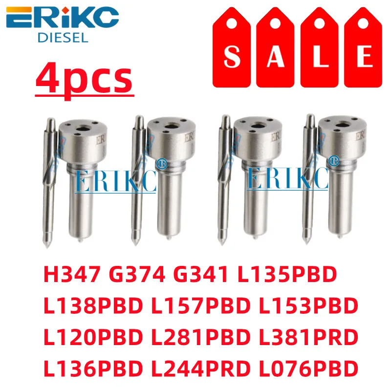 4pc H347 G374 G341 Diesel Nozzle L135PBD L138PBD L157PBD L153PBD L120PBD L281PBD L381PRD L136PBD L244PRD L076PBD For Delphi 3/4