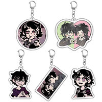 Game The Coffin of Andy and Leyley Keychain Cosplay Figure Andy Leyley Pendant Car Key Ring Bag Accessories Jewelry Fans Gifts