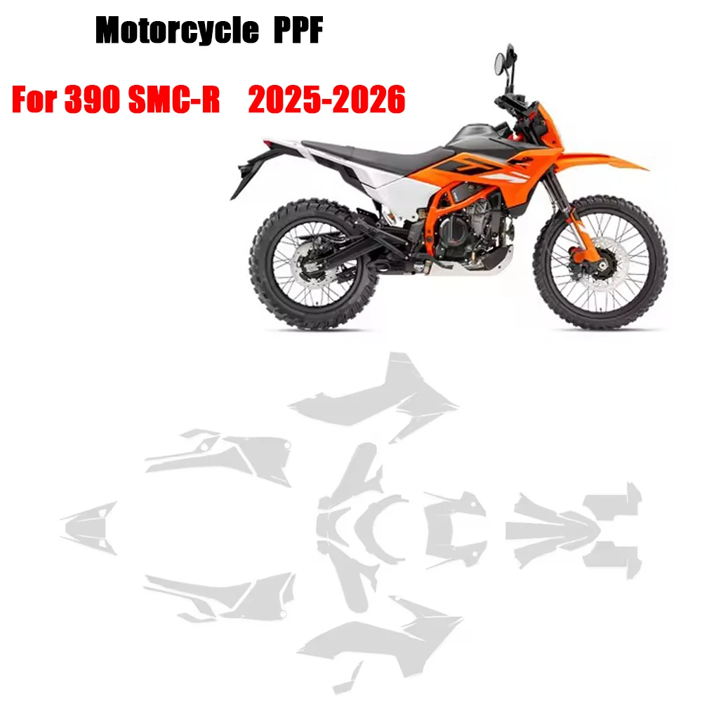 For 390 SMC-R 2025-2026 PPF Paint Protective Film 390SMC-R 390 SMC R TPU Fuel Tank Protective Anti-scratch Film