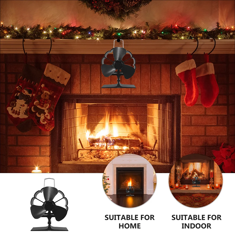 Fireplace -friendly Warm Air Portable Heat Powered Silent Log Stove Thermal