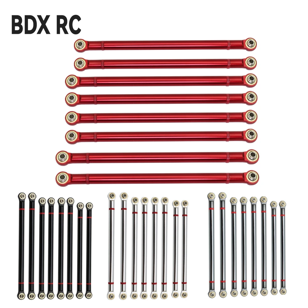 

8pcs/lot Aluminum Alloy Link Rod 313MM Wheelbase for 1/10 RC Car Crawler Axial SCX10 D90