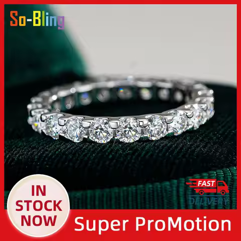 So-Bling S925 Sterling Silver Rings For Women Elegant Fine Cubic Zirconia Ring Bridal Wedding Engagement Women Trendy Jewelry