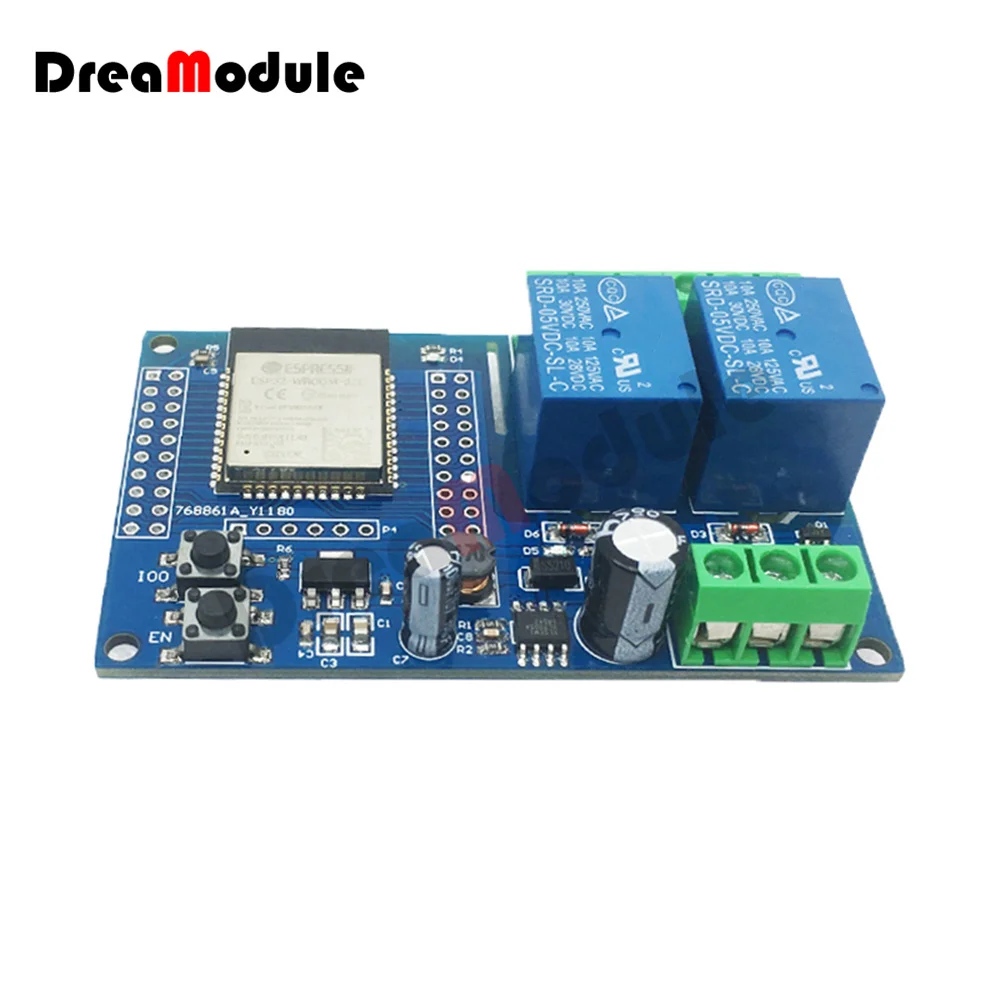 ESP32 Relay Board Single/Dual Channel WIFI Relay Module ESP32-WROOM Development Board DC5-60V AC90-250V Arduino Power Supply