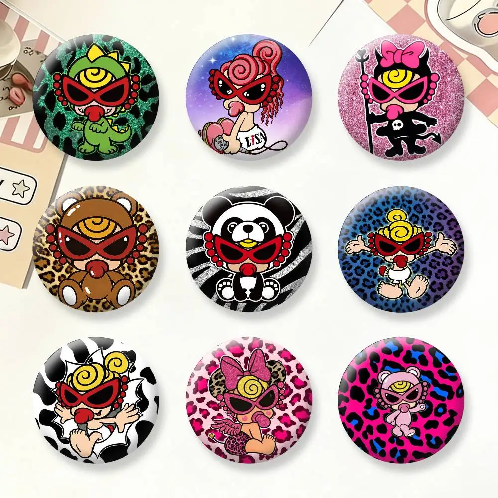 

H-Hysteric Mini Button Pins Backpack Clothing Decor Brooch Badge Jewelry Gifts for Kids