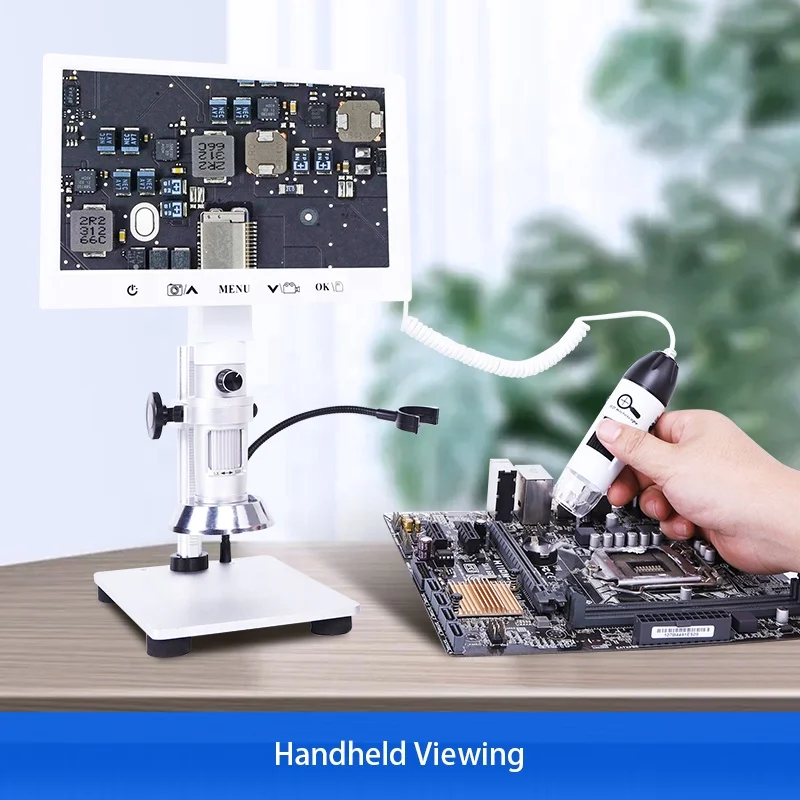 OPTO-EDU A36.5101 2.0M 7 "LCD ستيريو USB مجهر رقمي محمول بعدسة مزدوجة