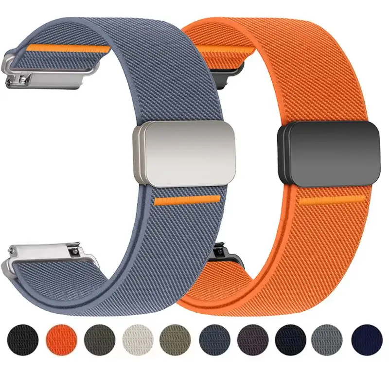 1–2 Stück 20/22 mm Magnetarmband für Samsung Galaxy Watch 7 6 5 4 40/44 mm 6Classic 47 mm Nylon-Loop-Band für Huawei Watch GT5 Pro 4