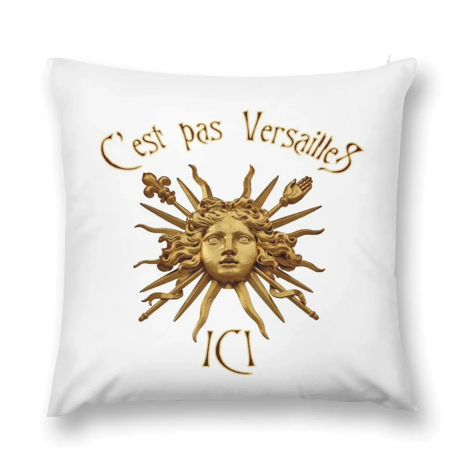 

C'est pas Versailles Ici Throw Pillow Christmas Covers Pillow Case Christmas pillow