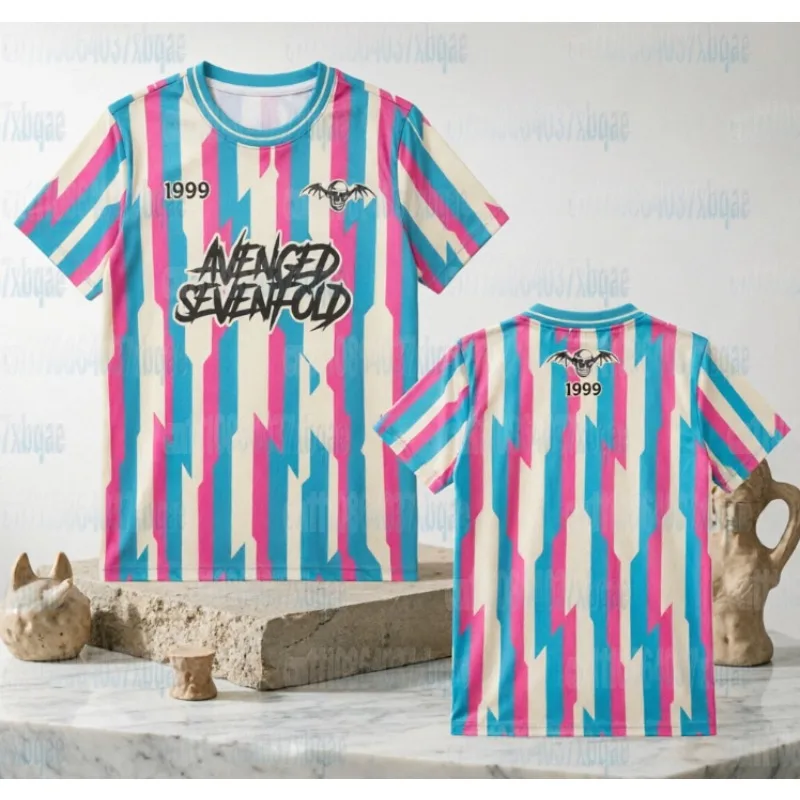 Avenged Sevenfold Polo Casual Short Sleeved Summer Home 3D Printed Pattern Merch Street Wear Breathable Quick Drying Top