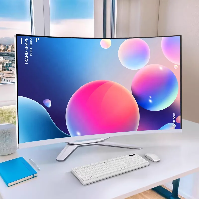 

27 inch Curved All in One PC 8GB 16GB 32GB Ram 512 GB SSD Core I7 I5 Processor All In One Computer Desktop All-In-One Pc