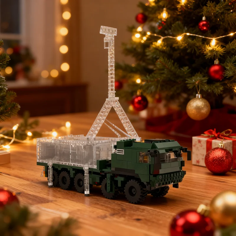 793pcs MOC Creator Designer MAN SV 8x8 SX45 Logistic Vehicle Crane Attachment Lorry Mounted CALM Model Building Blocks Toy Brick