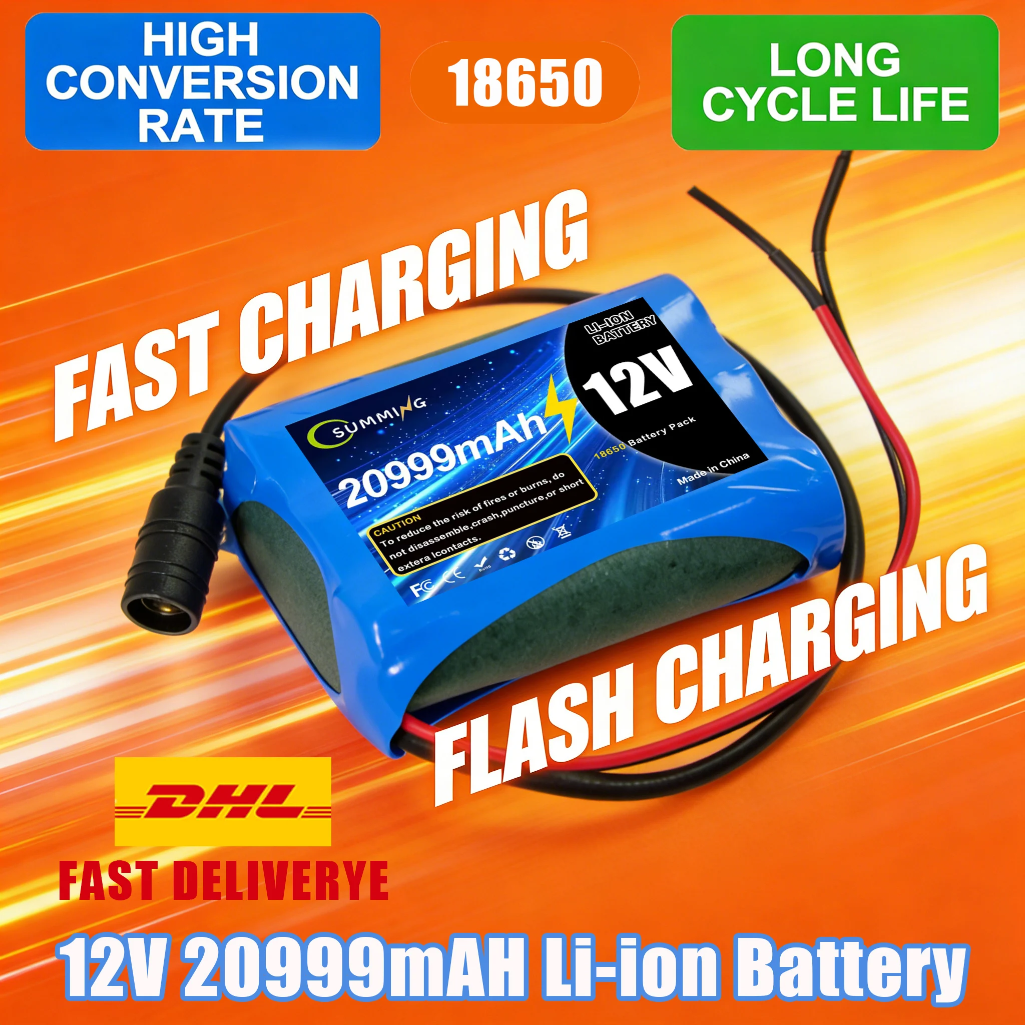 

3S1P 12.6V 20999mAh Li-ion ️ Аккумуляторная батарея 12В 20.9Ач с питанием от постоянного тока ️ Зарядное устройство, защита от перезаряда/переразряда