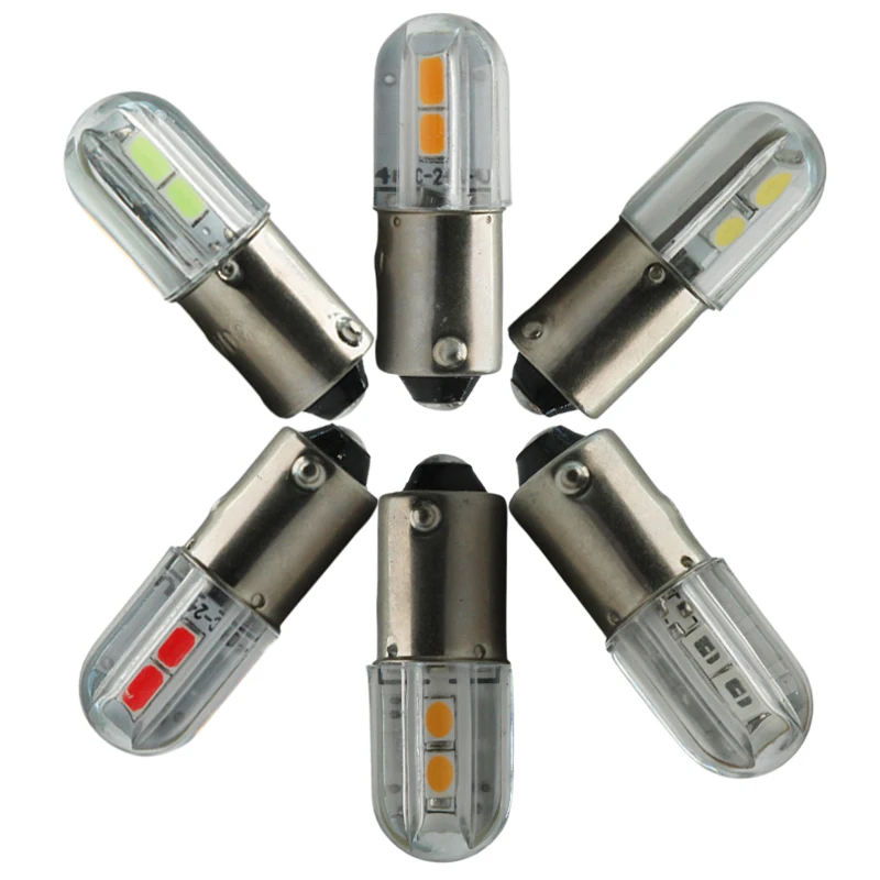 Bombilla Led Car Light BA9S T4W 6v 12v 24v 36v 48v 220v Auto Interior Clearance Parking Plate Backup Indicator Daytime Lamp