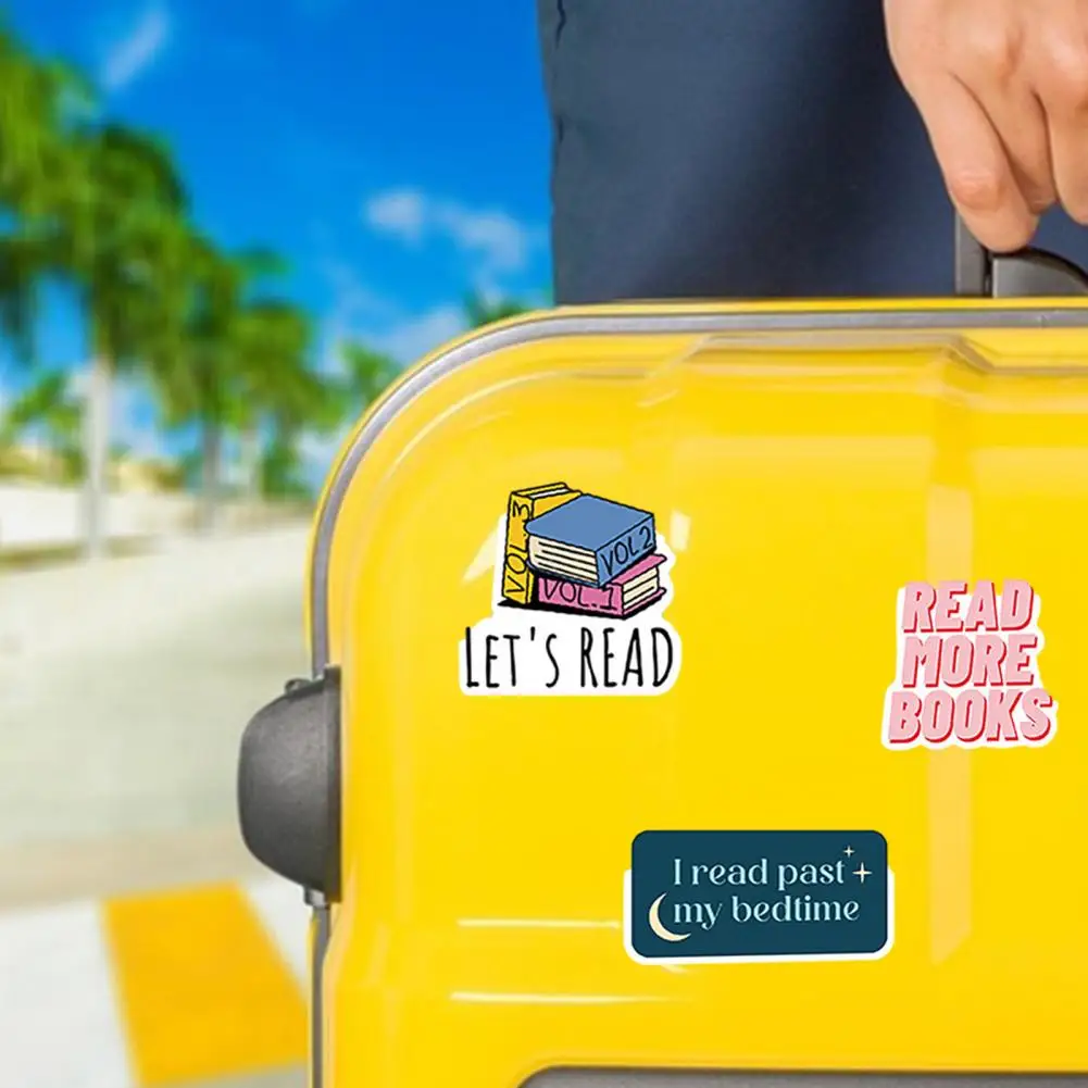 50 шт., водонепроницаемые виниловые наклейки для книг