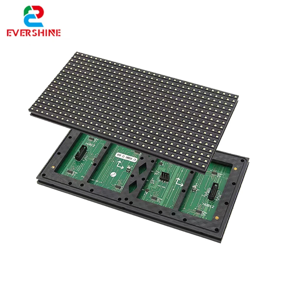 DIY Factory price P10 Semioutdoor red yellow green white color led module programmable led moving sign message text matrix panel