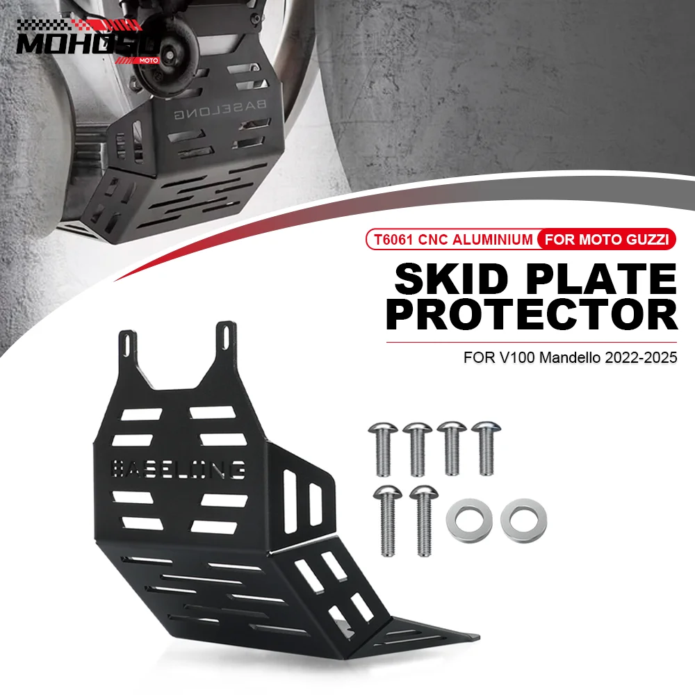 

Motorcycle Protection Cover For Moto Guzzi V100 Mandello S V100S 2022 2023 2024 2025 Skid Plate Engine Protector Guard Chassis