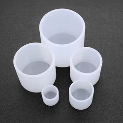 1PC Cylindrical Candle Mould Handmade Silicone Wax Modeling Small Craft Flower Planter Concrete Cement Clay Molds