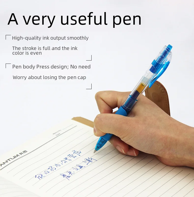GP1008 Press Gel Pen Doctors Prescription Ink Blue Sign Pen Enterprise Business Advertising Ink Pen Glass pen