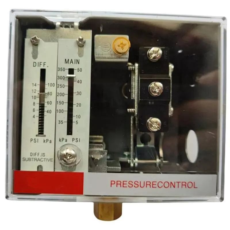 

【CHRISTMAS 】SPDT Pressure Switches Adjustable Difference Pressure Steam Boiler 1/4" NPT Connection 35-350Kpa