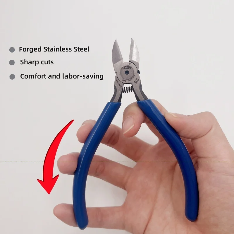 

Professional Ergonomic Blue Clamp Anti-slip Texture Handle And Forged Stainless Steel Are Precisely Edged And Easily Cut