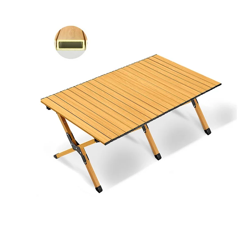 120*60CM Outdoor Folding Camping Table Thick Aluminium Alloy Bear 150KG igt camping accsesorios