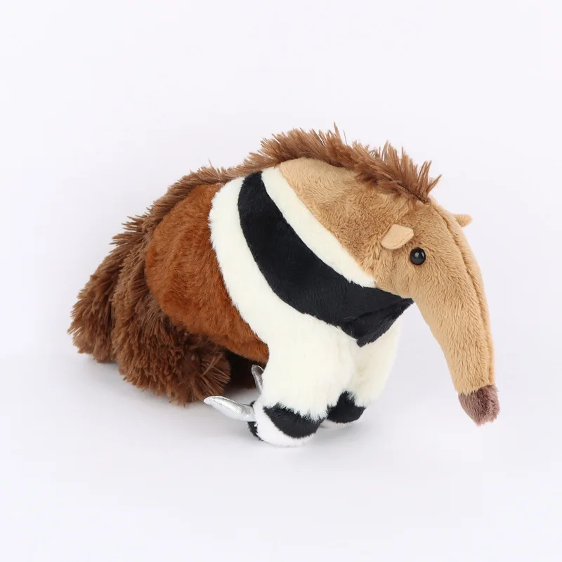 

Anteater Plush Toy Realistic Simulation Stuffed Animal Cute Keychain Pendant Soft Plushie Novelty Gift Wholesale Bulk