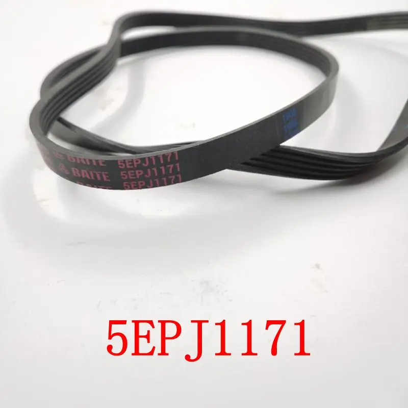 For TCL beko drum washing machine belt 5EPJ1171 5PJ1171 5PJE1171 Rubber rotating belt Parts