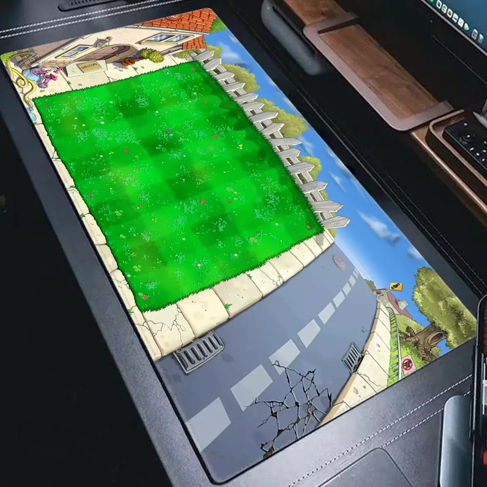 Tapis de souris XXL pour clavier et bureau, PLANTS VS ZOMBIE PVZ MAPS, HYBXAXC, tapis de souris PC, clavier mécanique, accessoires pour ordinateur portable