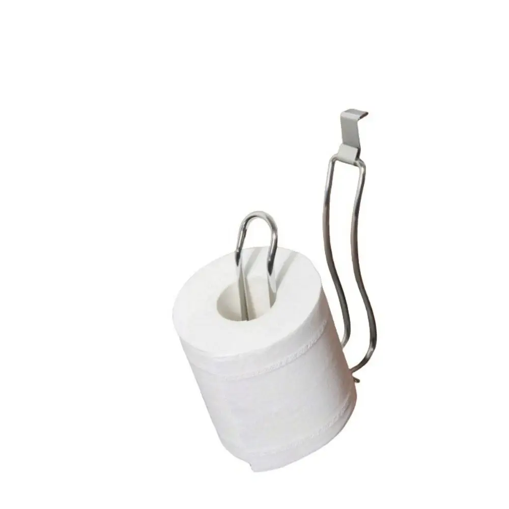 Porte-rouleau de papier toilette mural suspendu, support de rangement de mouchoirs sans poinçon, multifonction créatif, cintre pour rouleau de papier, salle de bains