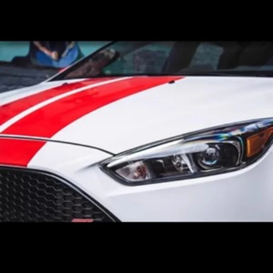 طقم الجسم المصباح الأمامي الوفير ضوء لفورد فوكس 2015-18 تعديل LED عدسة الهالوجين dubl النهار تشغيل ضوء بدوره إشارة #4