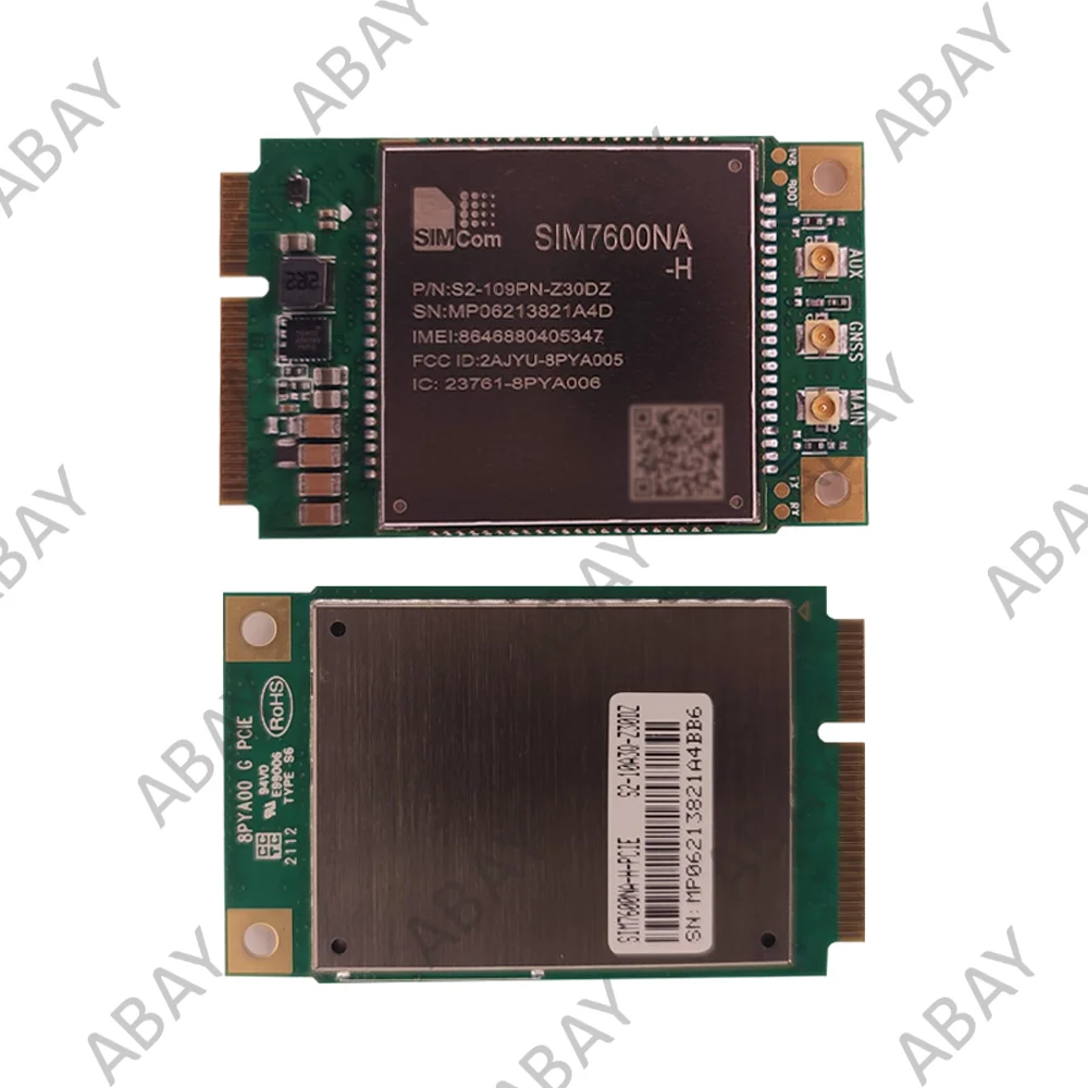 SIMCOM SIM7600NA-H at & t/Verizon 인증을받은 미니 PCIe 4G 멀티 밴드 LTE 모듈 CAT4 B2/B4/B5/B12/B13/B14/B25/B26/B66/B71