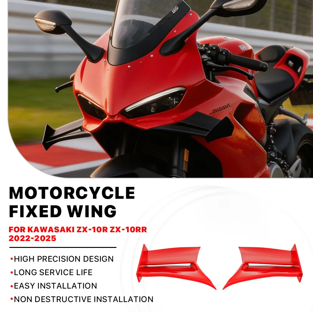 NEW For DUCATI Red Motorcycle Fairing fixed wing PANIGALE V2 V2S V2R SP 2025-2026 Side Winglets Spoiler plate Accessories