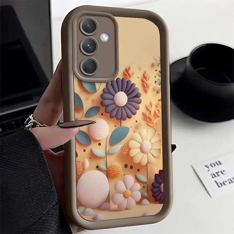 A55 Dreamy Blossoms Sky Eye Ladder Phone Case For Samsung Galaxy A73 A72 A71 A70 A54 A53 A52 A51 A50 A35 A34 A33 A32 A31