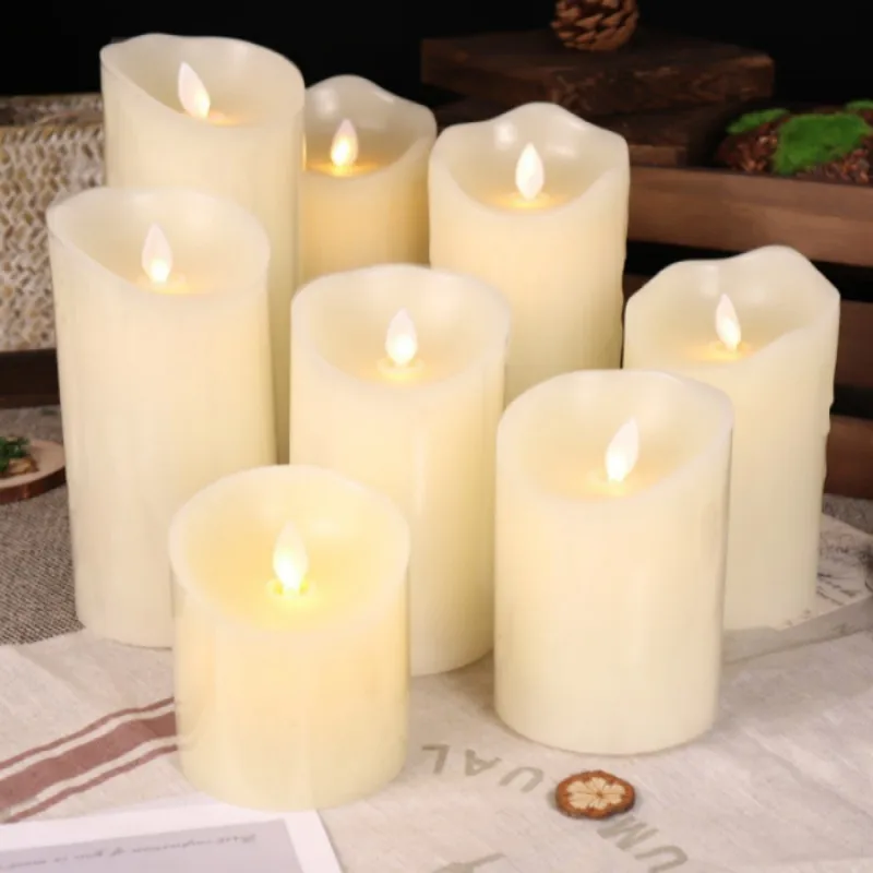 

LED Candle Flameless Sparkling Tea Battery Power Candle Electronic Wishing LED Halloween, Wedding, Home Decoration