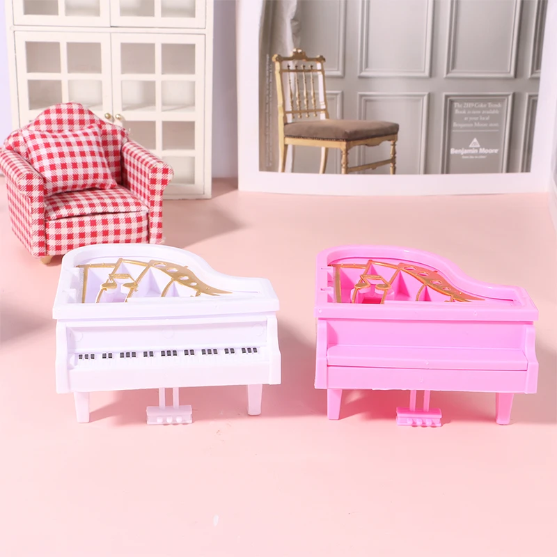 

Dollhouse Mini Simulated Piano Musical Instrument Models DIY Dolls House Furniture Scene Decor Creative Ornaments