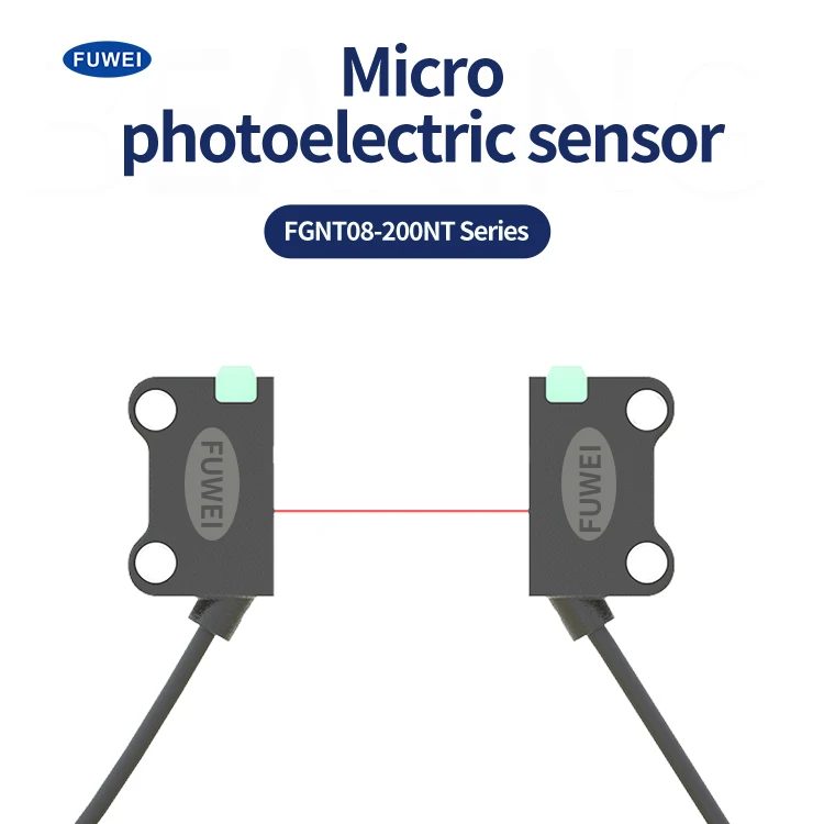 FUWEI FGNT08-200NT M3 Anti-light Interference Regression Reflex Type Small Square Photoelectric Sensor