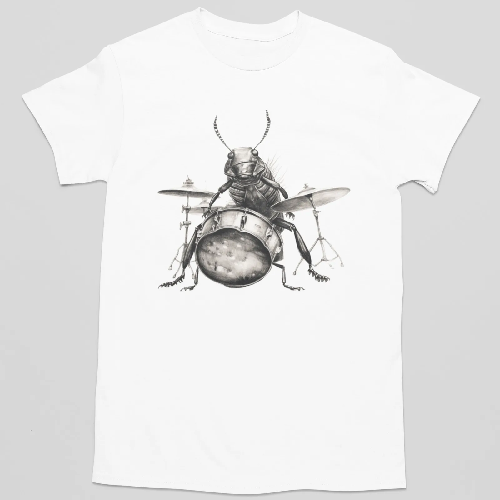 

Cockroach Playing Drums Shirt Cockroach Shirt Drummer Gift