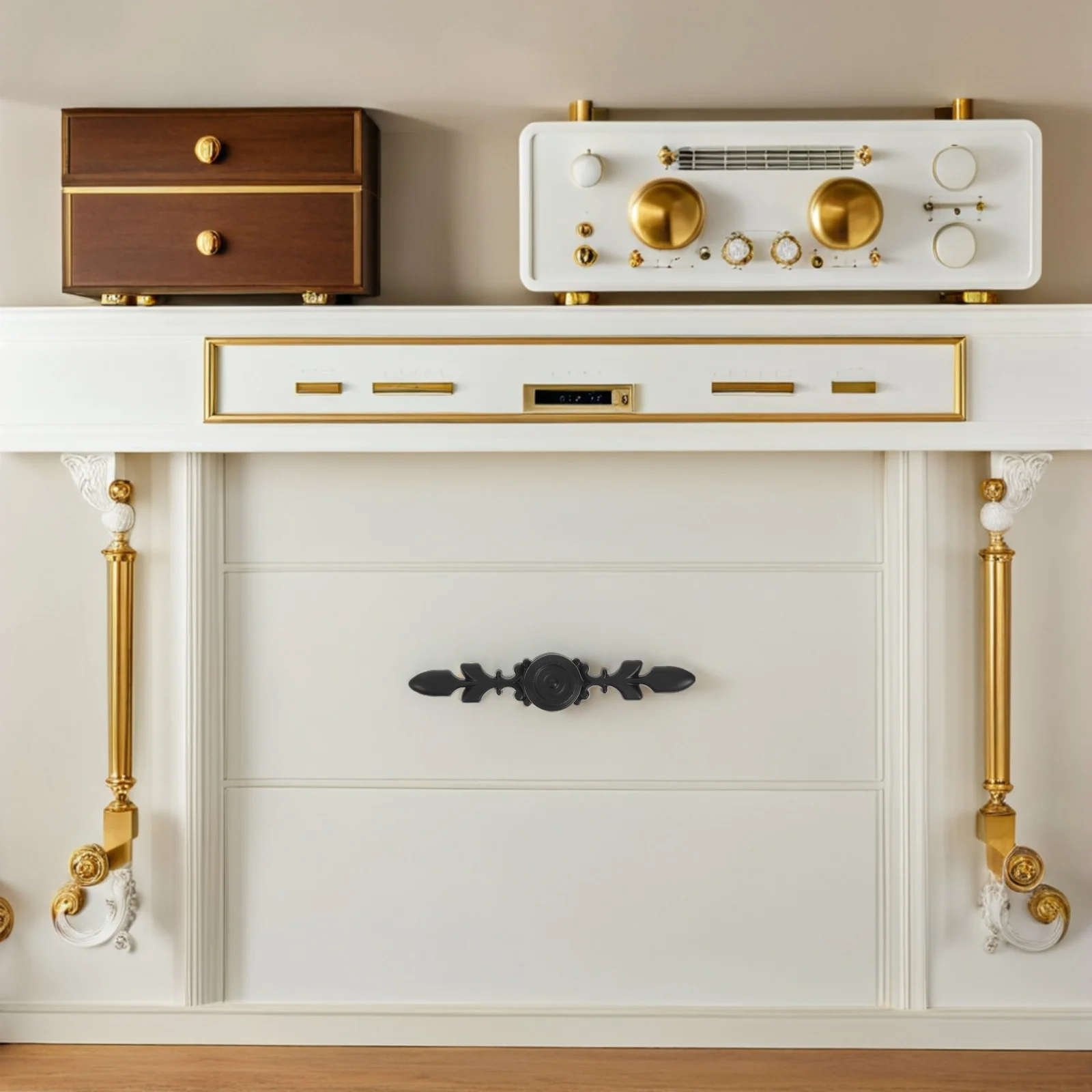 

4Pcs Cabinet Handles Aluminum Alloy Stable Single Hole Design Easy Installation for Kitchen Drawers Doors Furniture